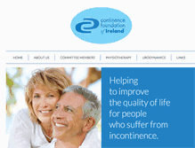 Tablet Screenshot of continence.ie